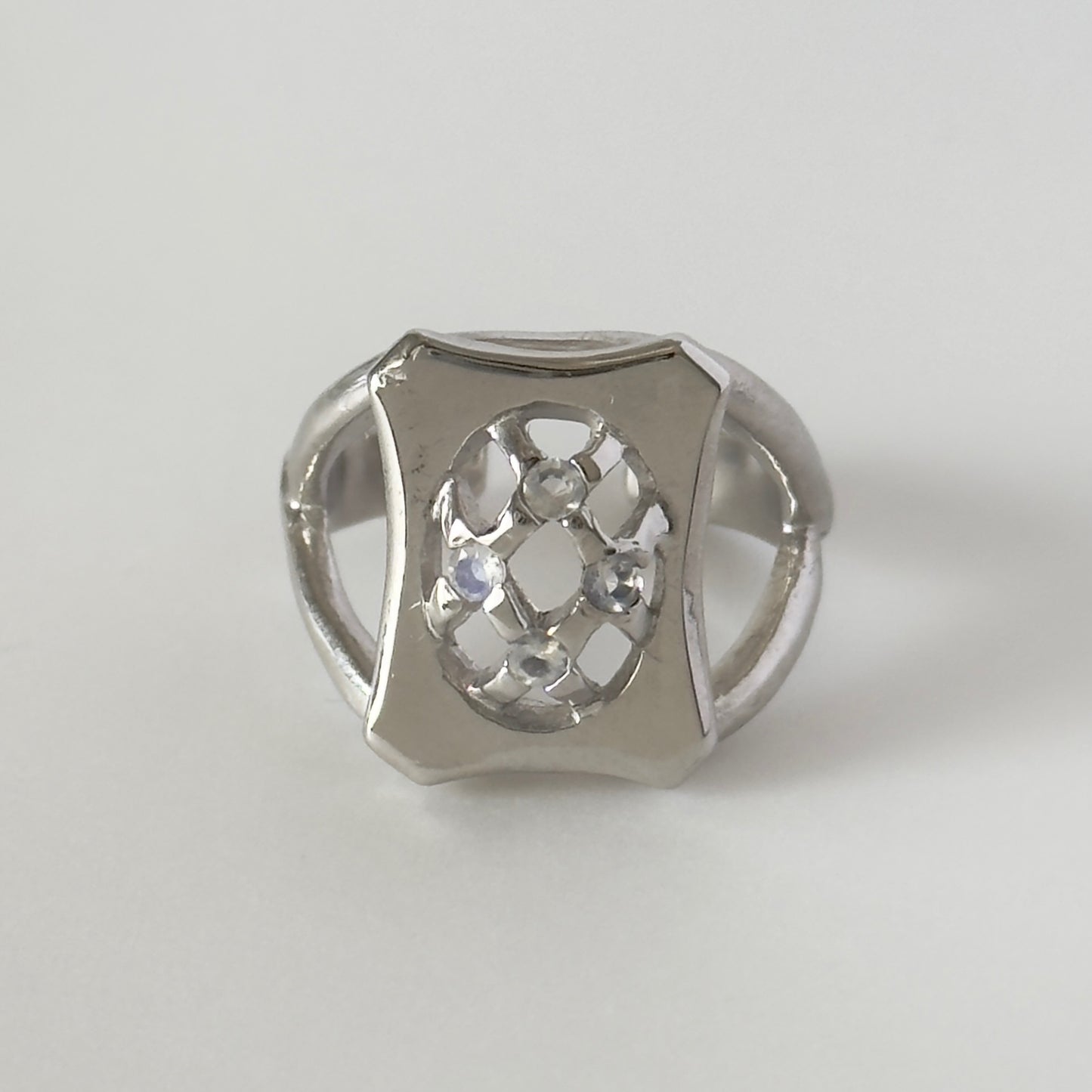 [ moon stone ] apple pie silver [ free size ]