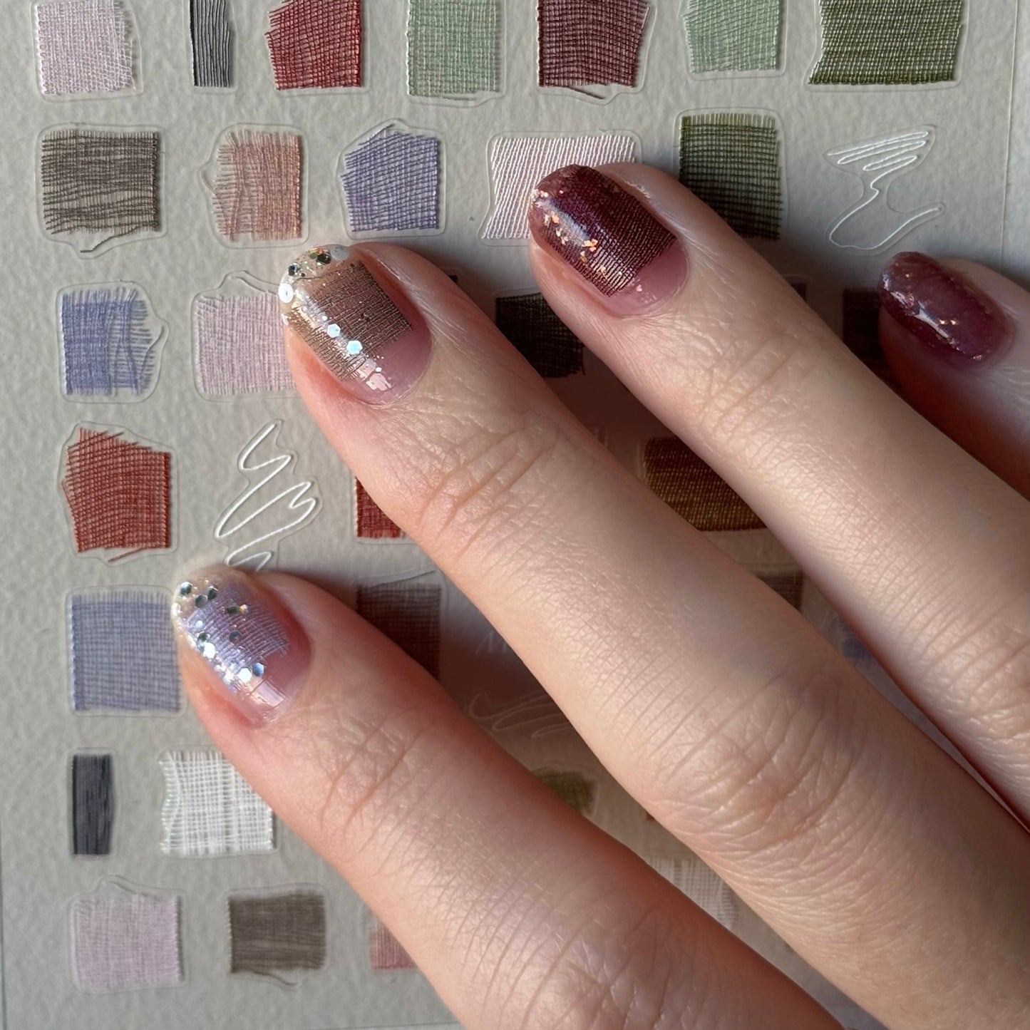 [ KNIT & CHEEK ] NAIL ARRANGE SHEET SET