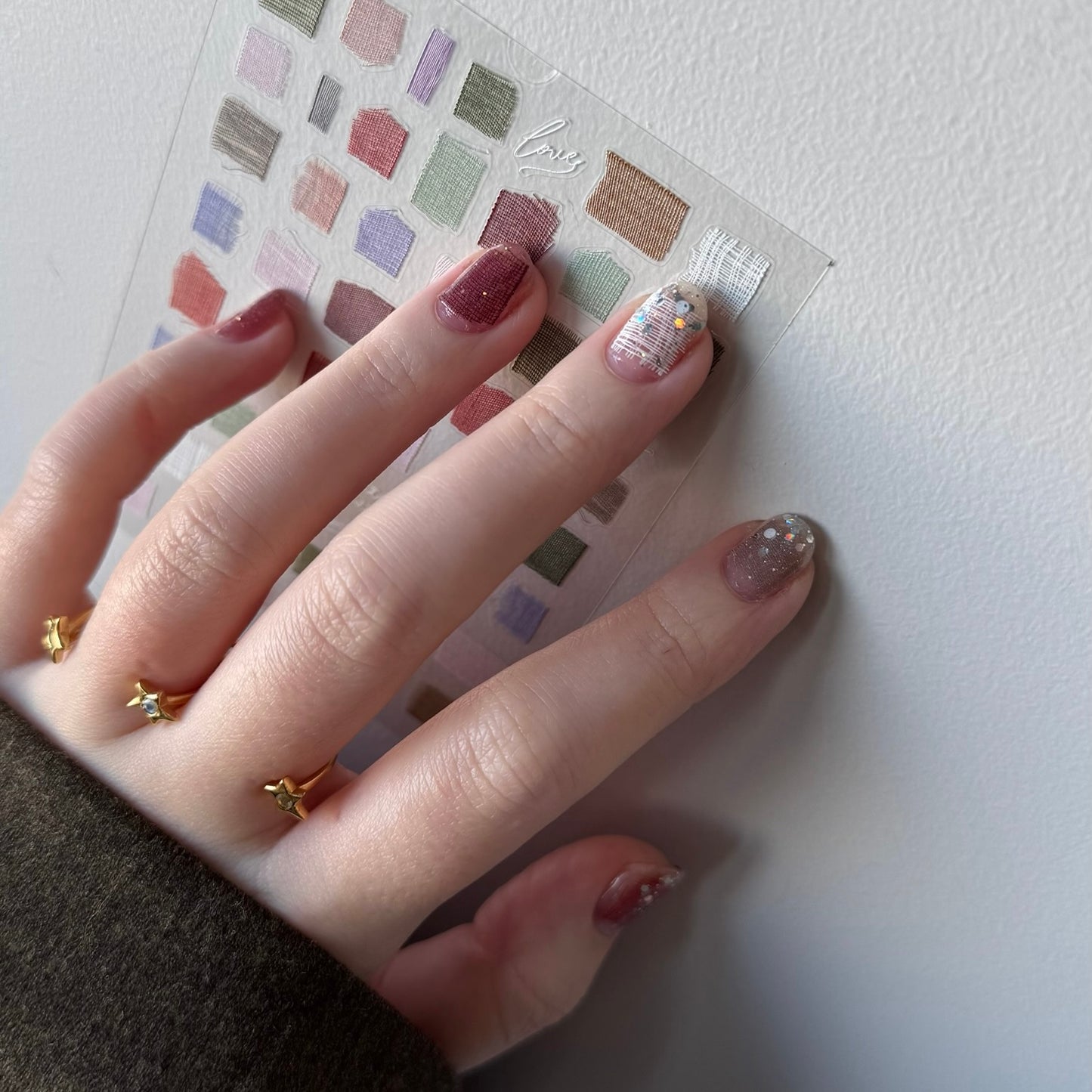 [ KNIT & CHEEK ] NAIL ARRANGE SHEET SET
