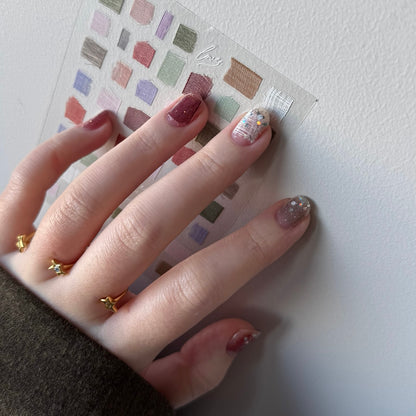 [ KNIT & CHEEK ] NAIL ARRANGE SHEET SET