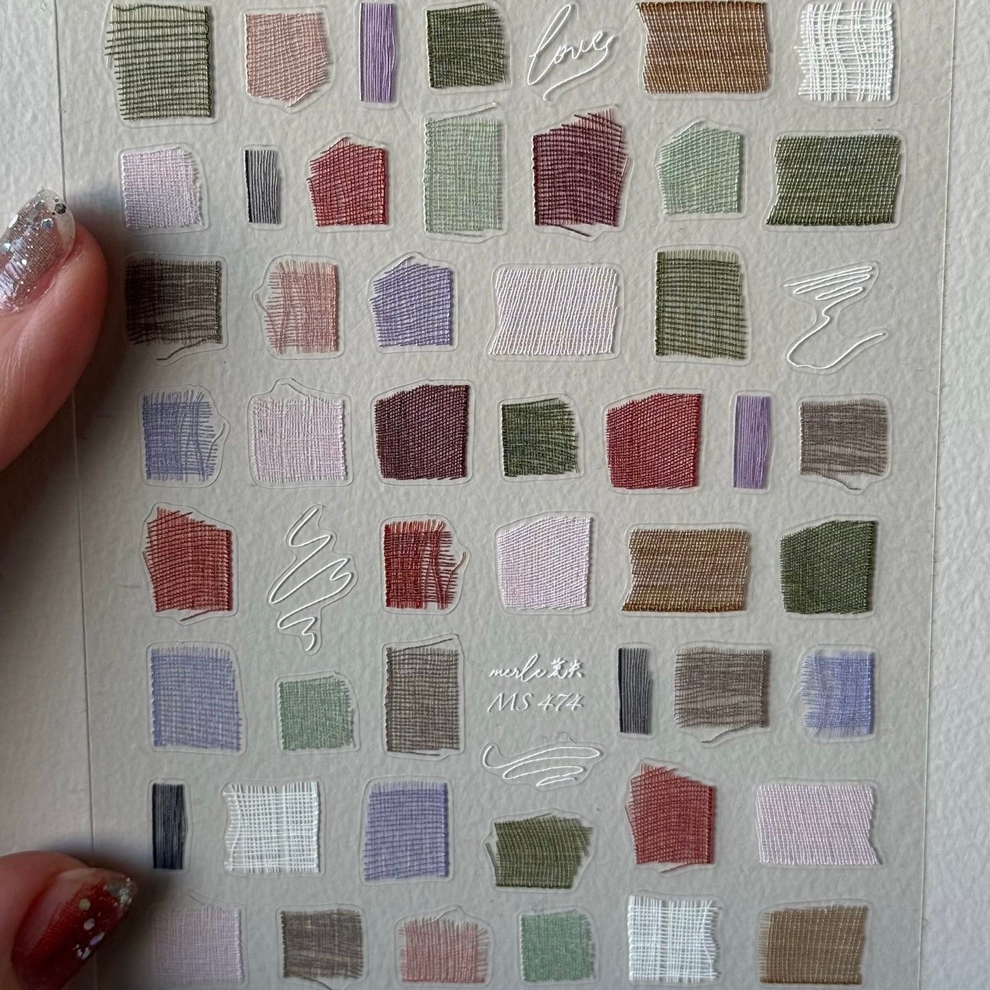 [ KNIT & CHEEK ] NAIL ARRANGE SHEET SET