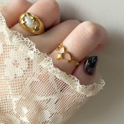 tiara ring gold
