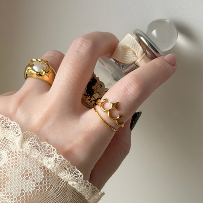 tiara ring gold