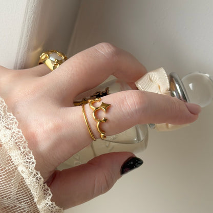 tiara ring gold