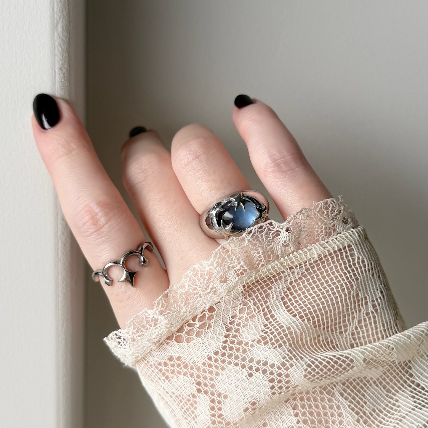 [ aqua ] twinkle ring silver
