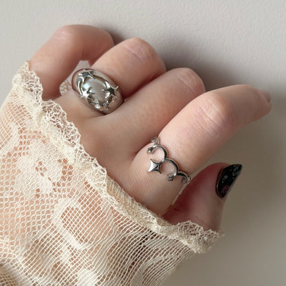tiara ring silver