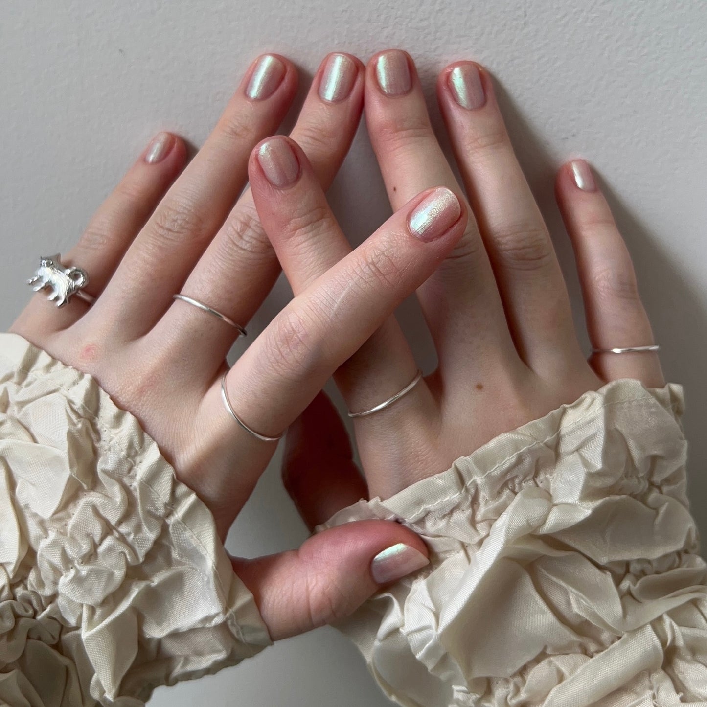[silver] minimal four-ring [set]