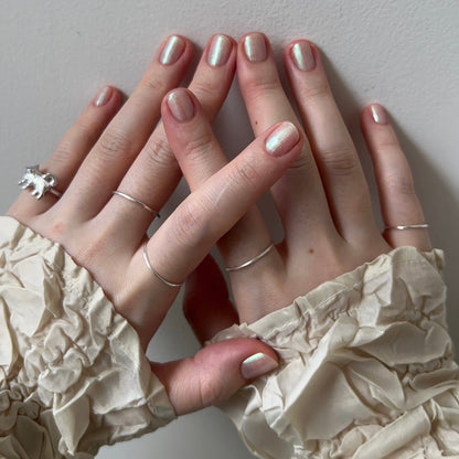 [silver] minimal four-ring [set]