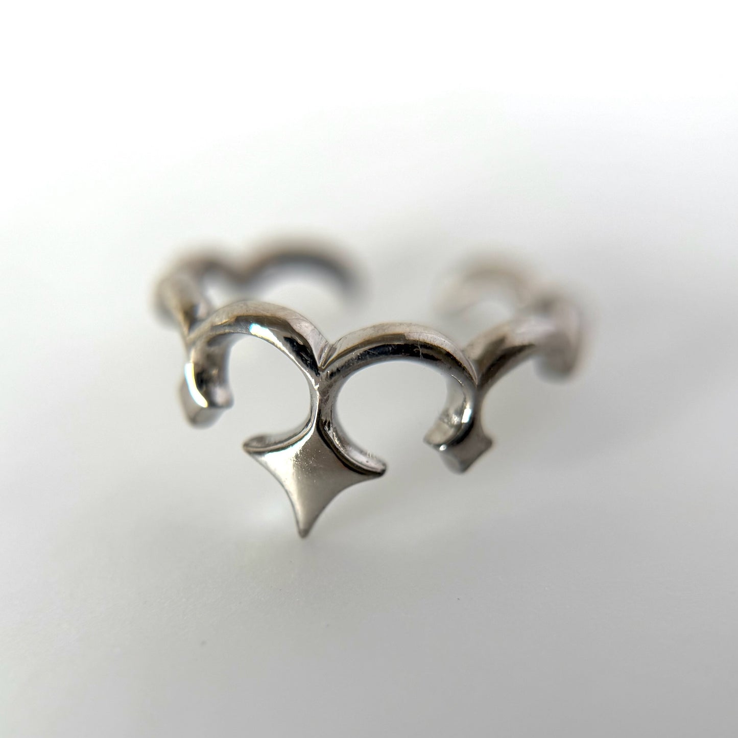 tiara ring silver