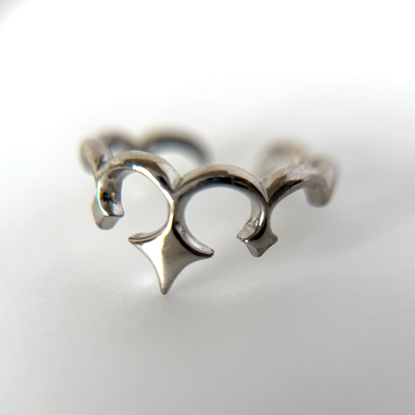 tiara ring silver