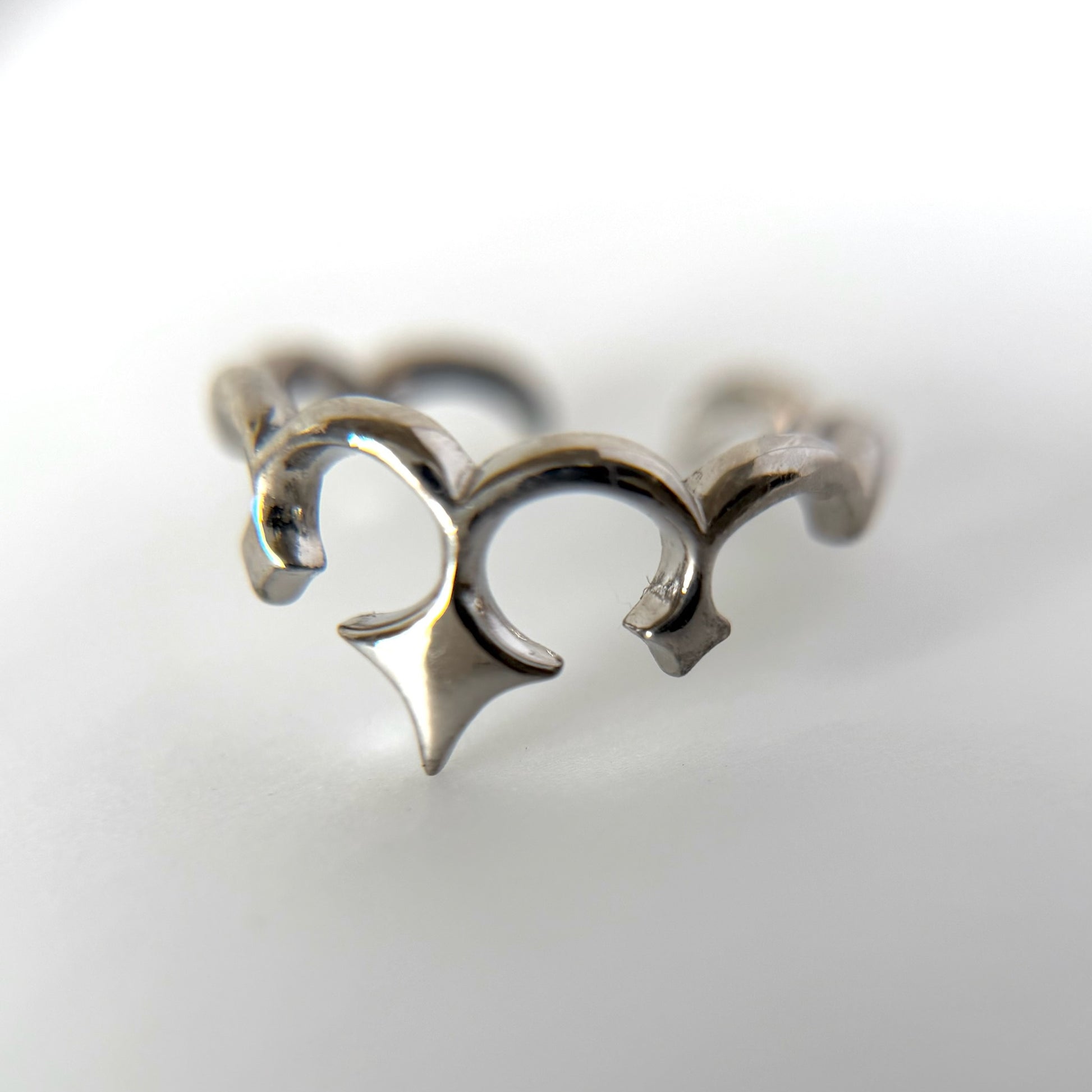 tiara ring silver