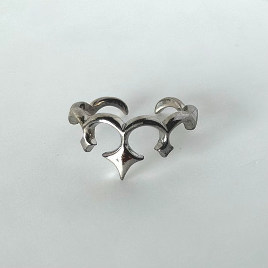 tiara ring silver