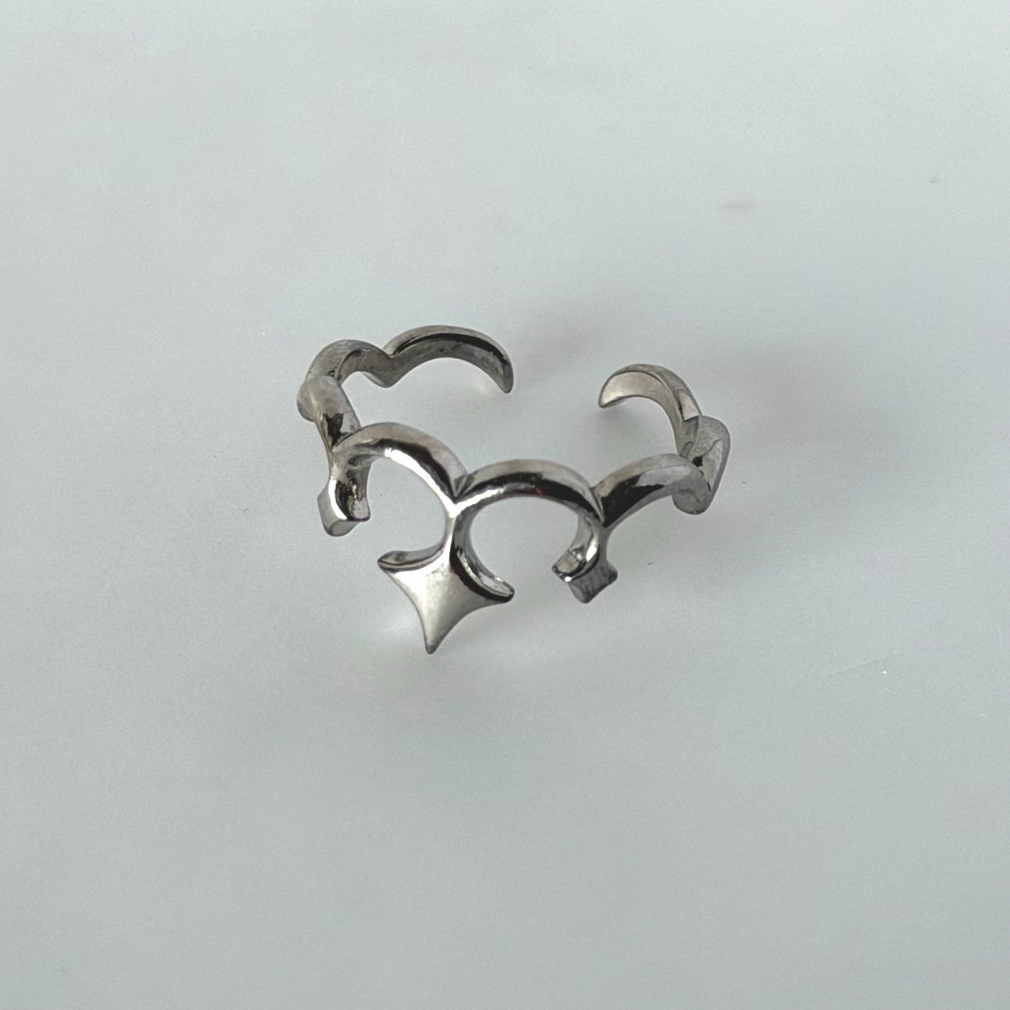 tiara ring silver