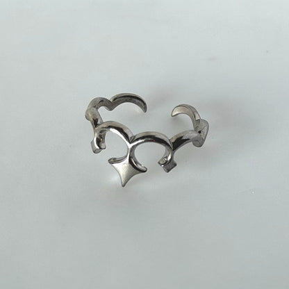 tiara ring silver