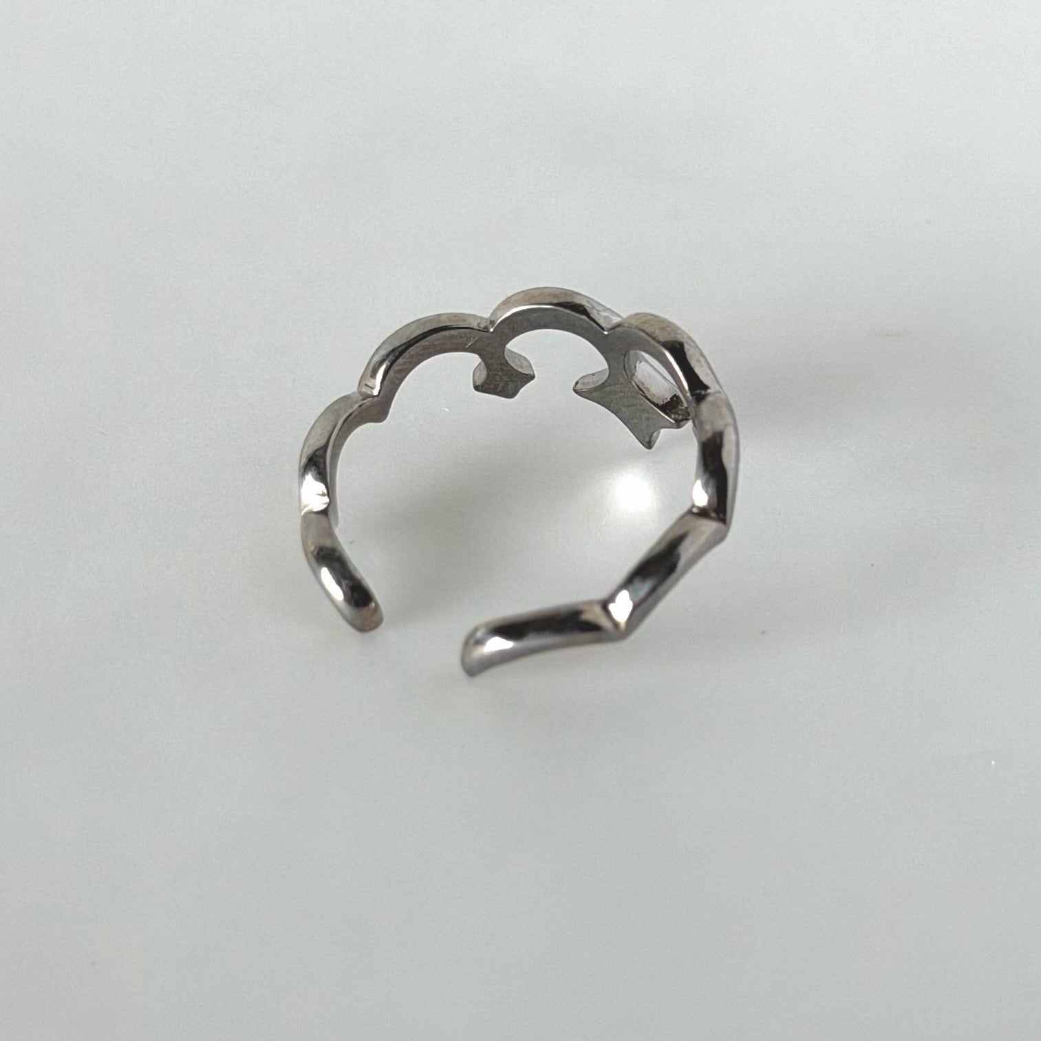 tiara ring silver
