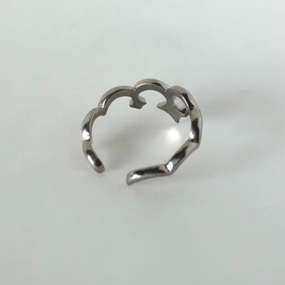 tiara ring silver