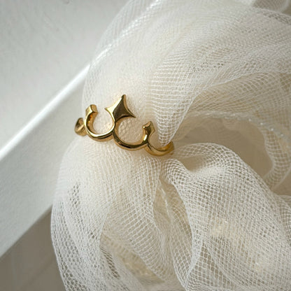 tiara ring gold