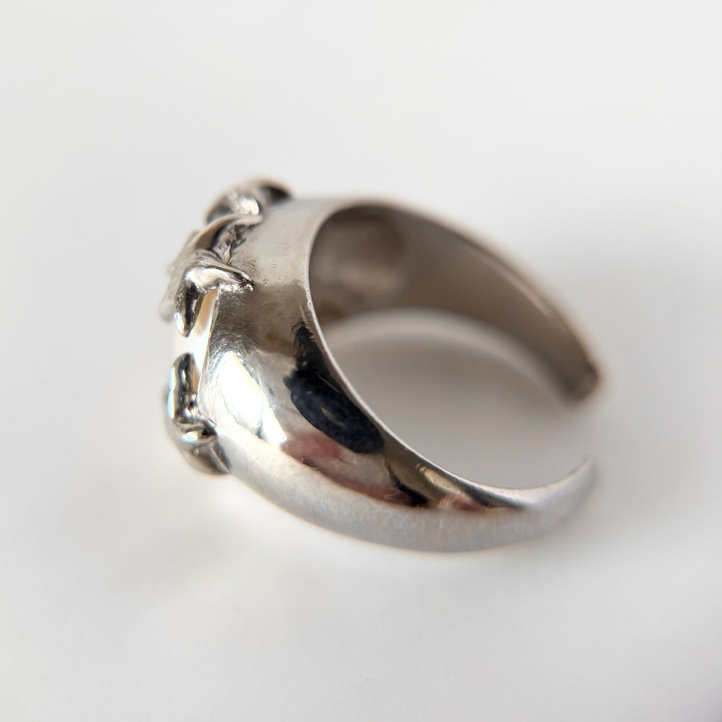 [ vintage pearl ] twinkle ring silver