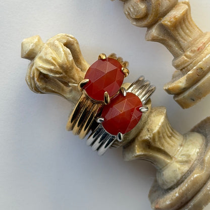 [ red agate ] trois gold