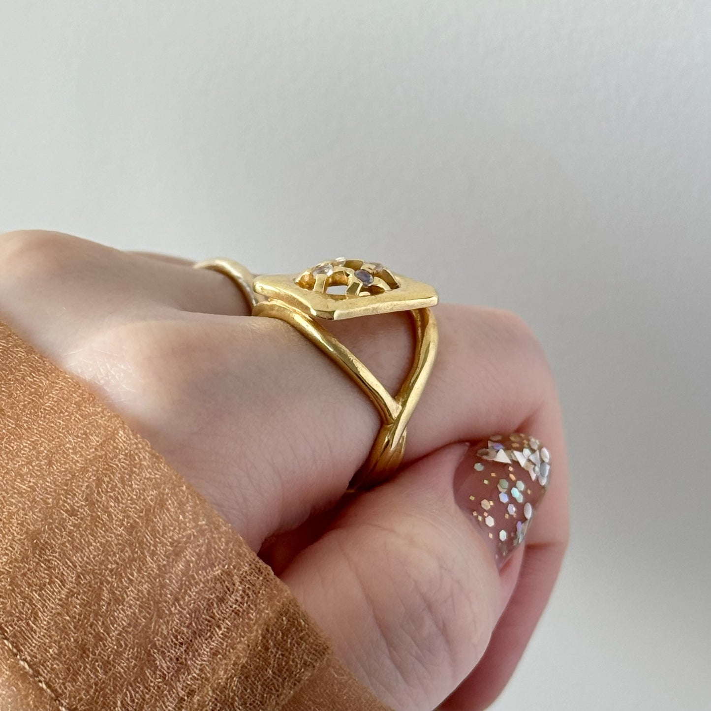 [ moon stone ] apple pie gold [ free size ]
