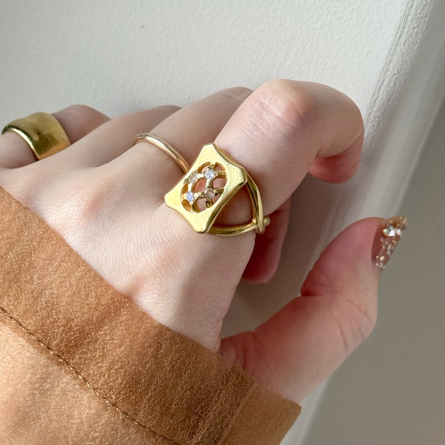 [ moon stone ] apple pie gold [ free size ]