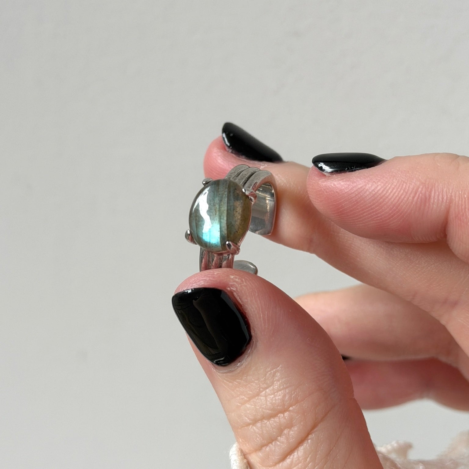 blue labradorite trois silver