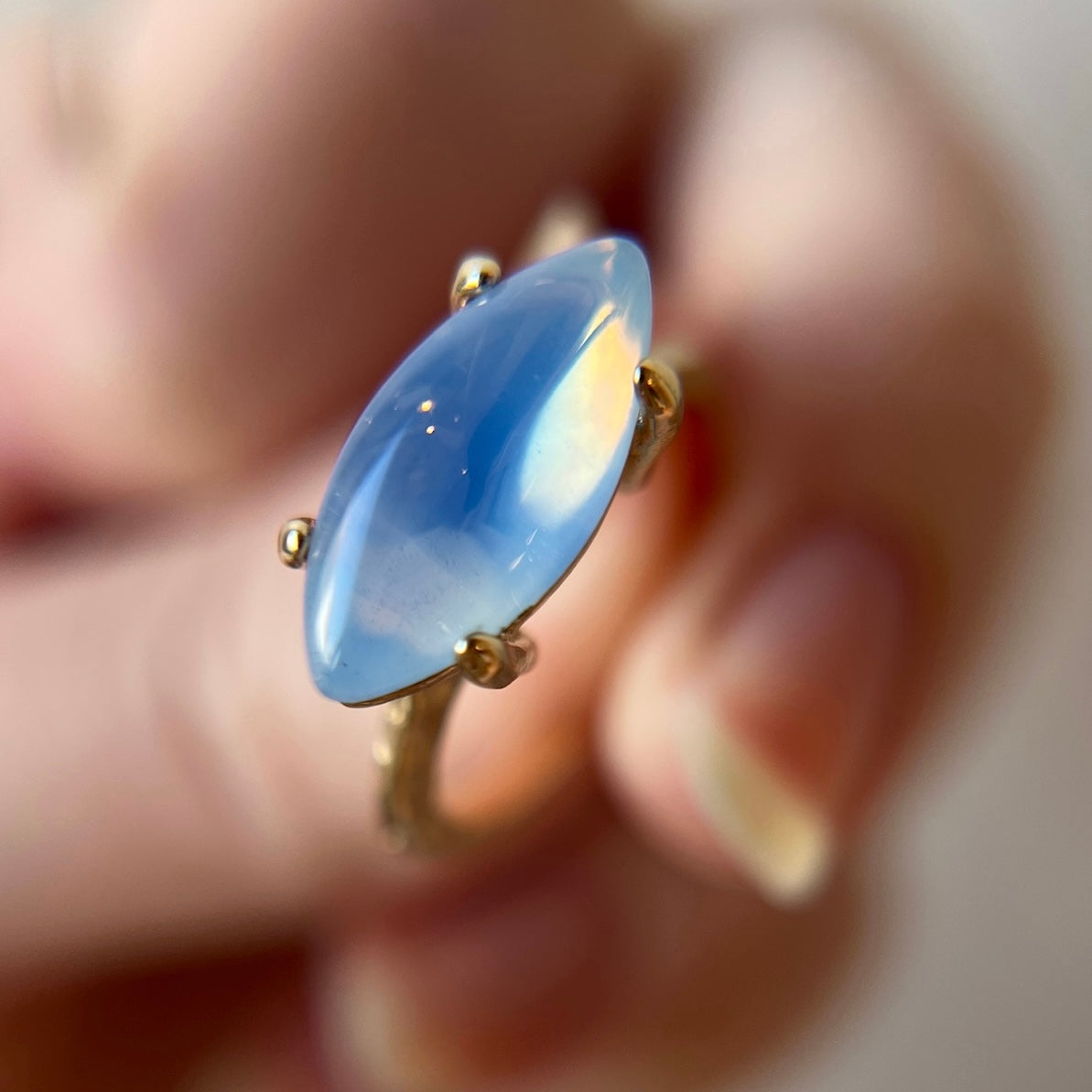 03. [ opal ] gem MARQUISE gold