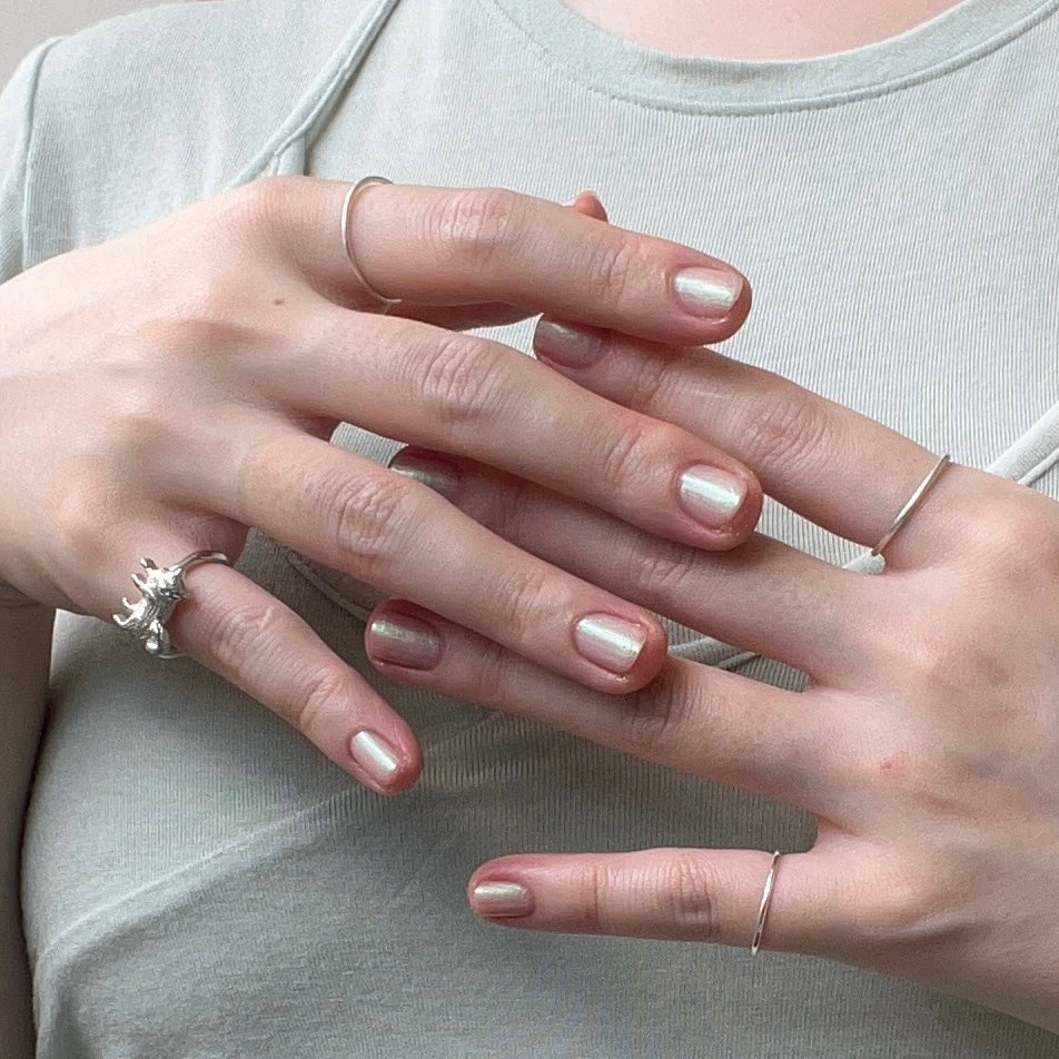 [silver] minimal four-ring [set]