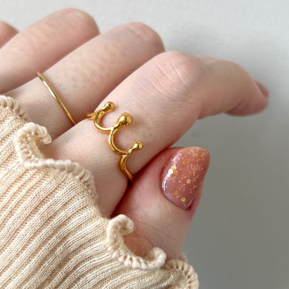 [ gold ] drop [ free size ]