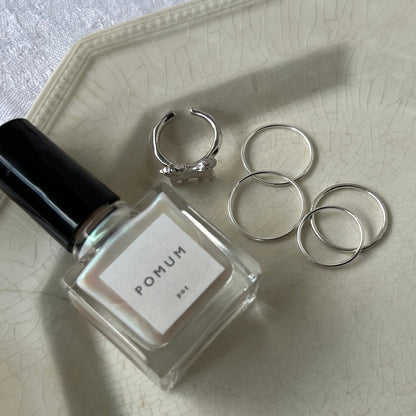 [silver] minimal four-ring [set]