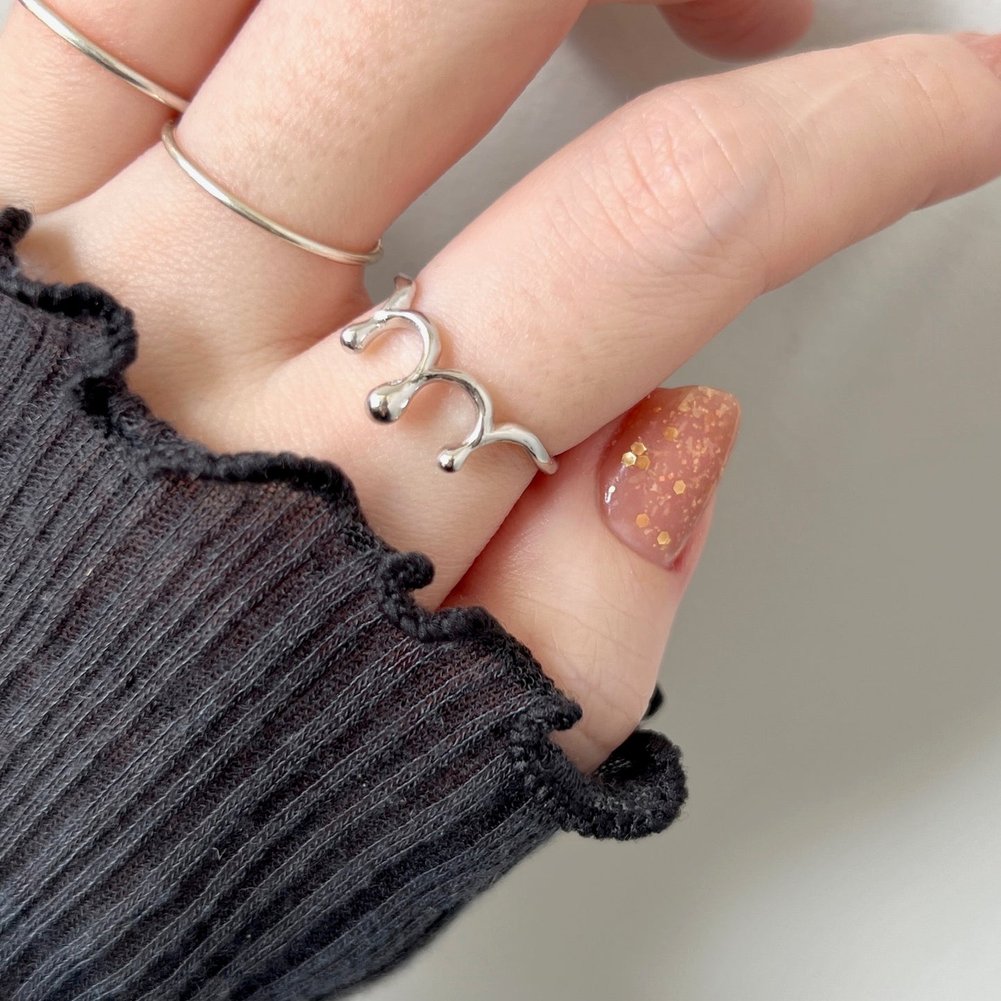 [ silver ] drop [ free size ]