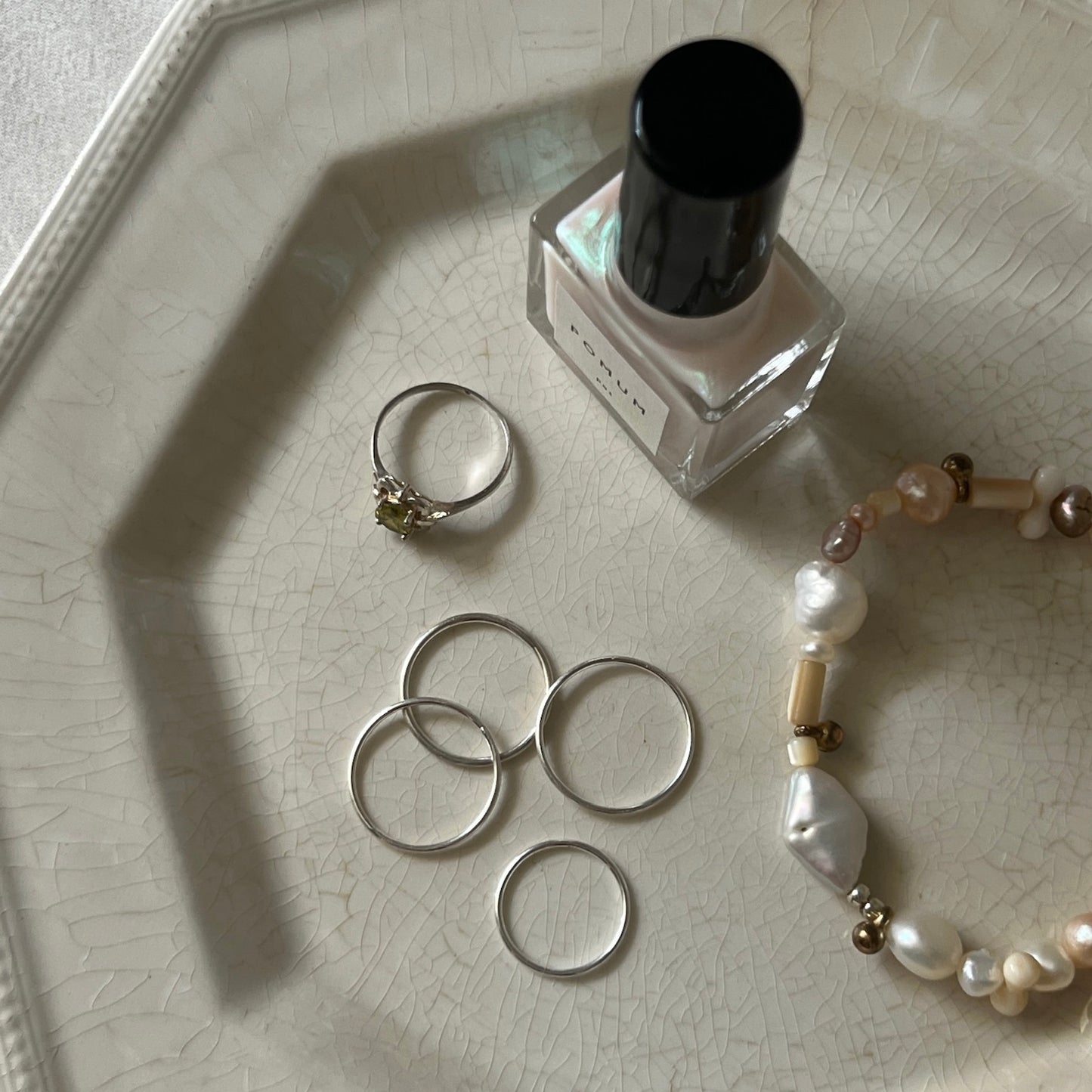 [silver] minimal four-ring [set]