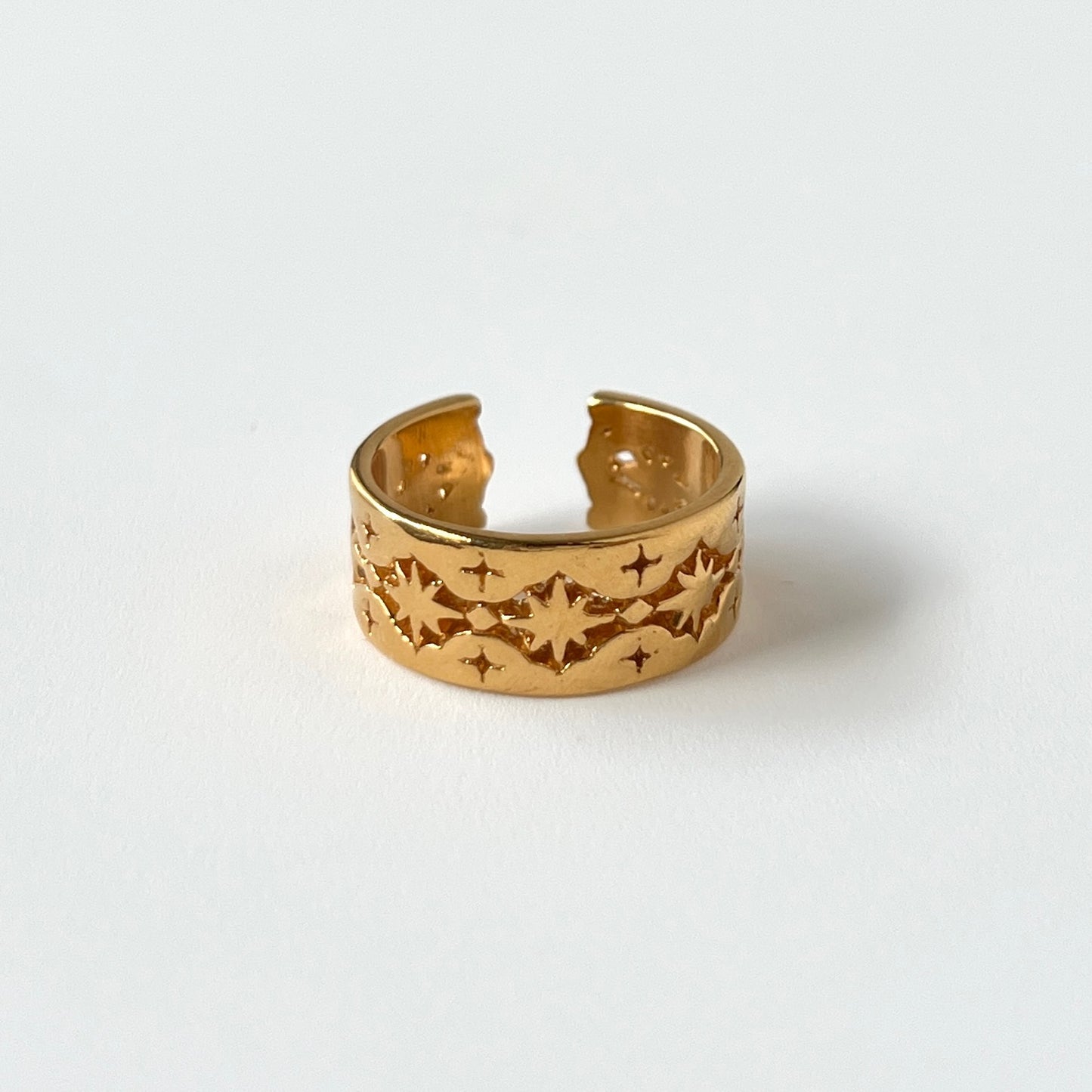 [ gold ] star lace ring [ free size ]