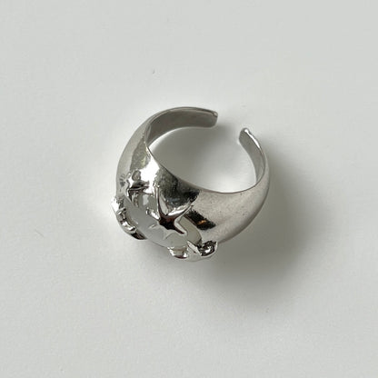 [ white moon stone ] twinkle ring silver