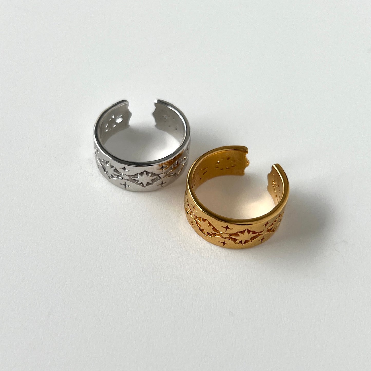 [ silver ] star lace ring [ free size ]