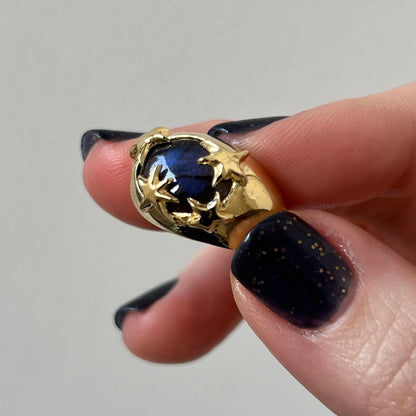 [ blue labradorite ] twinkle ring gold