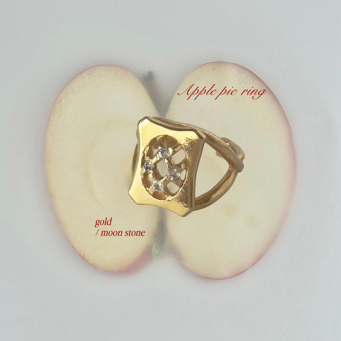 [ moon stone ] apple pie gold [ free size ]