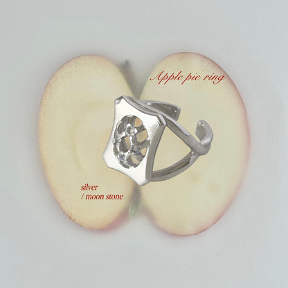 [ moon stone ] apple pie silver [ free size ]