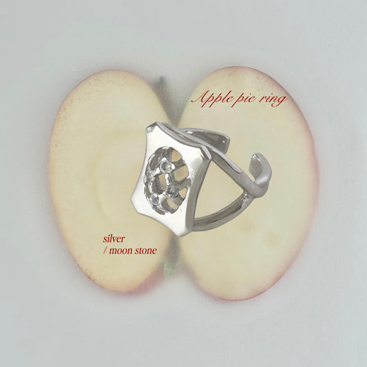 [ moon stone ] apple pie silver [ free size ]
