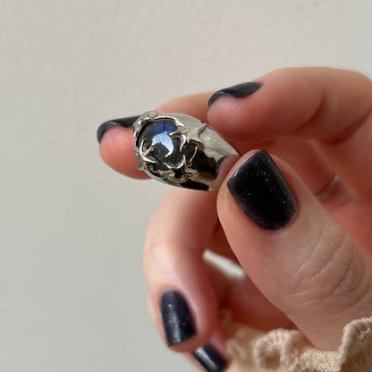 [ blue labradorite ] twinkle ring silver