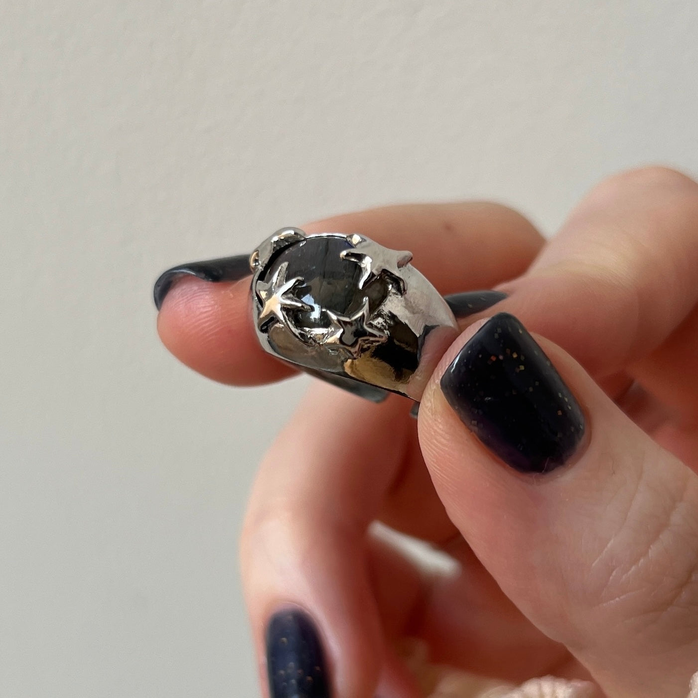 [ blue labradorite ] twinkle ring silver