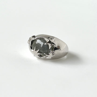 [ blue labradorite ] twinkle ring silver