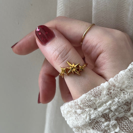 [ gold ] ptolemaeus ring [ free size ]