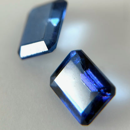 [ blue mystic topaz ] rectangle sparkle silver
