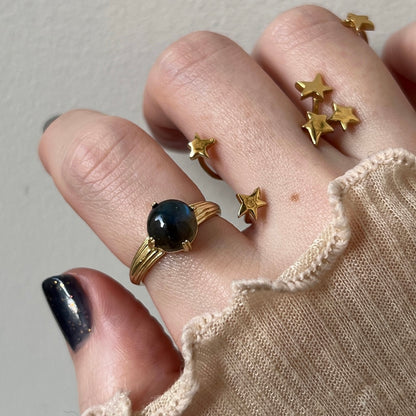 [ labradorite ] croissant gold