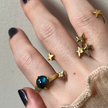 [ labradorite ] croissant gold