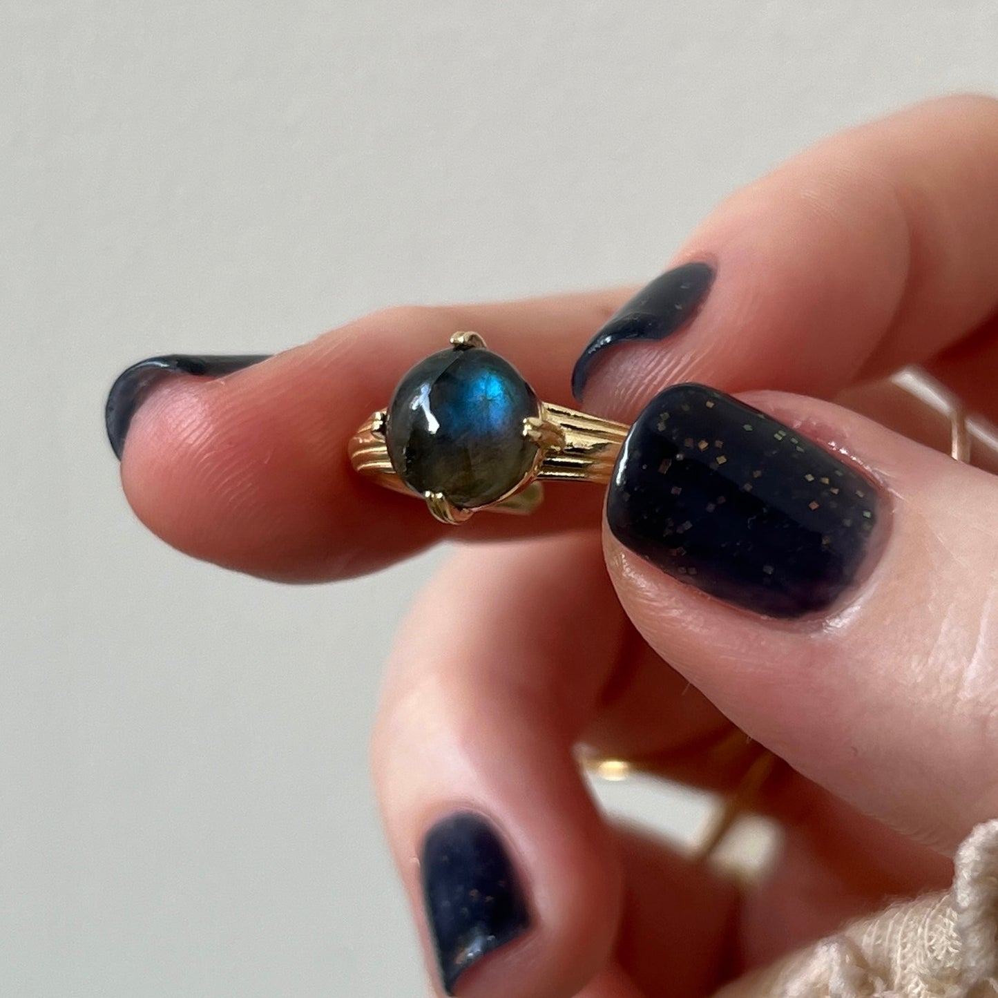 [ labradorite ] croissant gold
