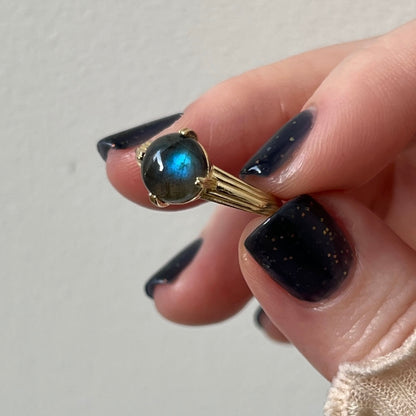 [ labradorite ] croissant gold