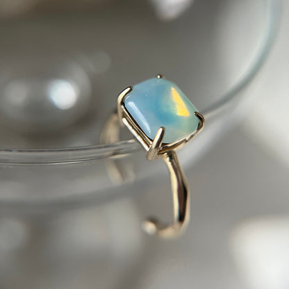 [ opal ] gem OCTAGON gold