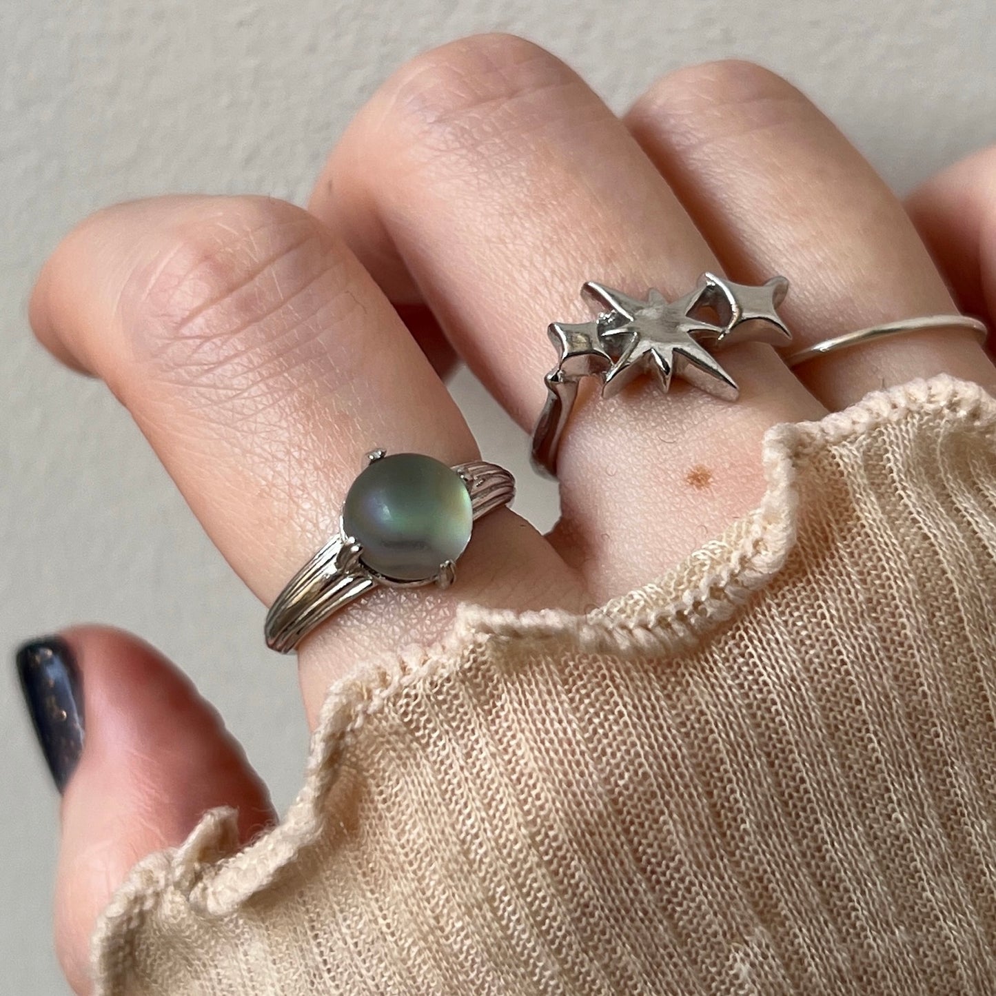[ avalon shell ] croissant silver